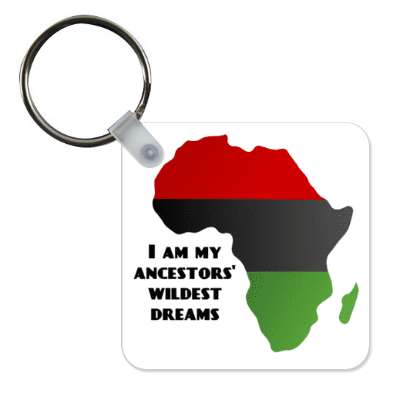 africa shape country flag i am my ancestors wildest dreams stickers, magnet