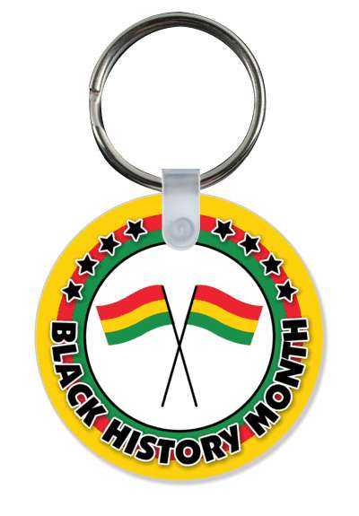 african flag colors border black history month crossed flags stars stickers, magnet