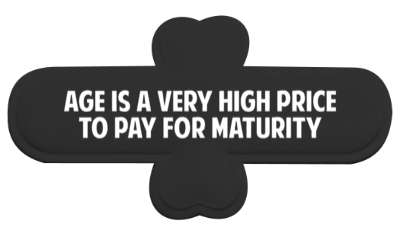 age is a very high price to pay for maturity wisdom stickers, magnet