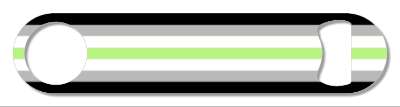 agender flag lgbt classic colors group series stickers, magnet
