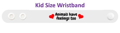 animals have feelings too hearts cute stickers, magnet