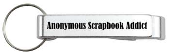 anonymous scrapbook addict fun novelty stickers, magnet