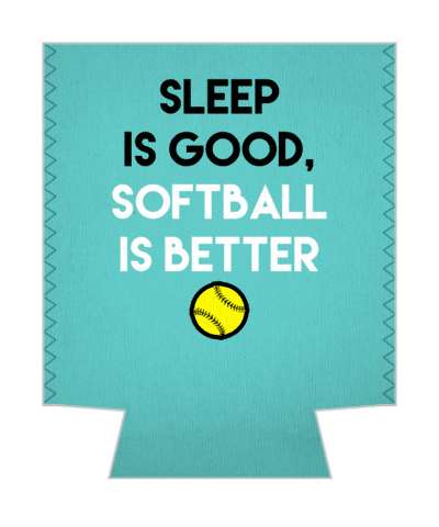 aqua sleep is good softball is better sports stickers, magnet
