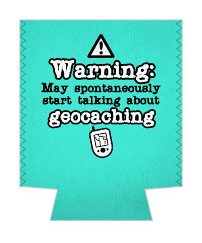 aqua warning may spontaneously start talking about geocaching gps stickers, magnet