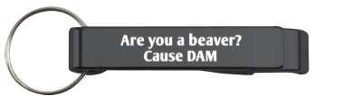 are you a beaver cause dam wordplay stickers, magnet
