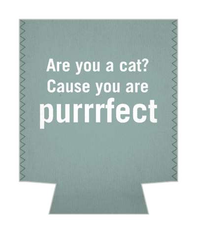are you a cat cause you are purrrfect pickup line stickers, magnet