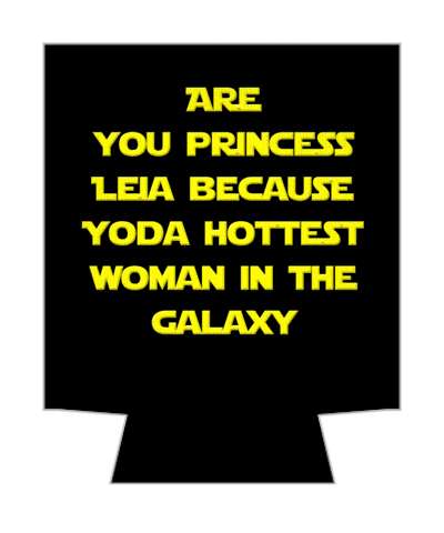 are you princess leia because yoda hottest woman in the galaxy pickup line stickers, magnet