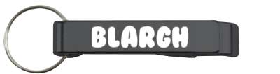 argh bla blargh made up stickers, magnet