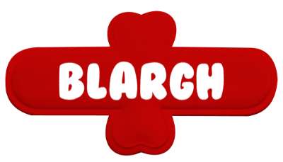 argh blargh bla joke stickers, magnet