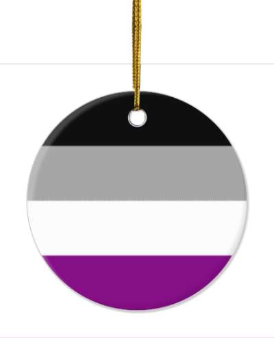 asexual black grey white purple pride flag colors stickers, magnet