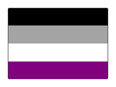 asexual pride flag lgbt colors vibrant bright stickers, magnet