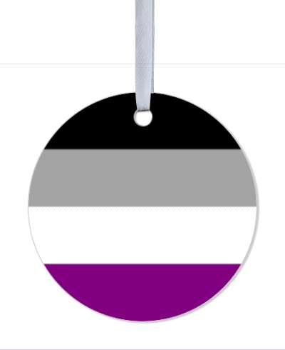 asexual pride flag lgbt metal circle stickers, magnet
