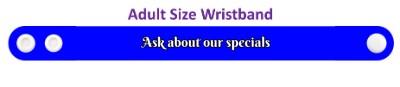 ask about our specials fancy stickers, magnet