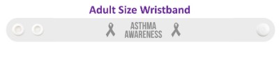 asthma awareness ribbon wristband