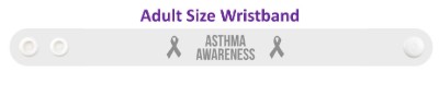 asthma awareness ribbon wristband