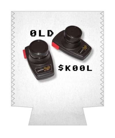 atari 2600 retro old school paddles stickers, magnet