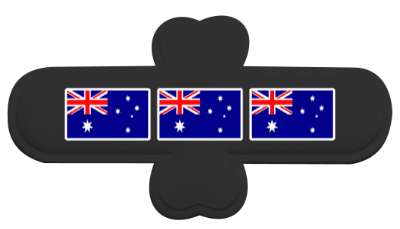 australian australia flag stickers, magnet