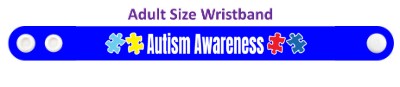 autism awareness puzzle pieces blue wristband
