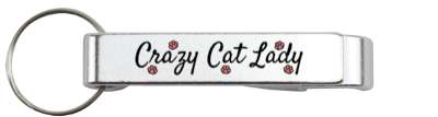 awesome crazy cat lady paw prints stickers, magnet