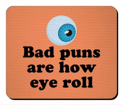 bad puns are how eye roll big eyeball stickers, magnet
