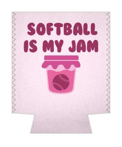 ball in jar softball is my jam funny wordplay stickers, magnet