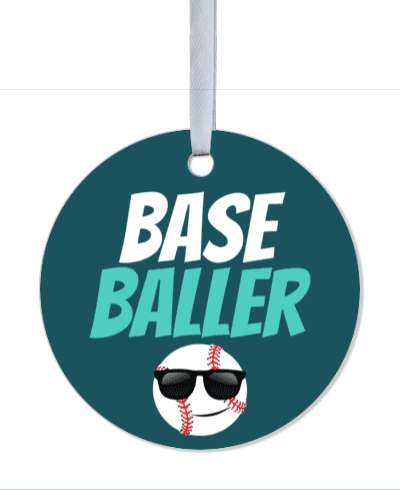 base baller ball baseball wearing sunglasses stickers, magnet