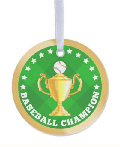 baseball champion trophy ball field stars stickers, magnet