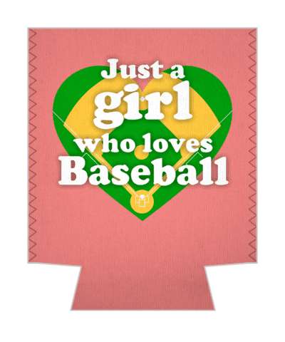 baseball field in heart just a girl who loves baseball stickers, magnet