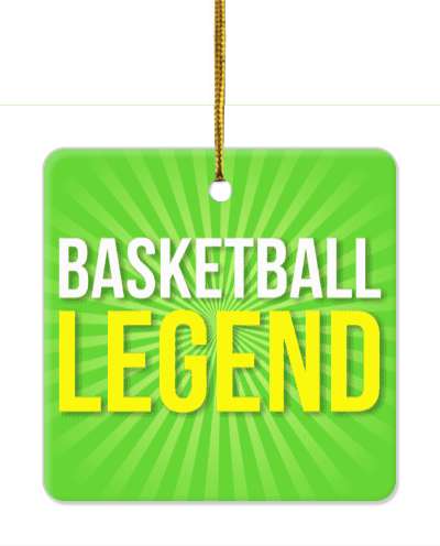 basketball legend rays green stickers, magnet