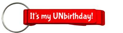 bday its my unbirthday party fun stickers, magnet