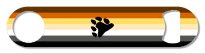 bear flag lgbt classic colors group series stickers, magnet