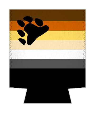 bear pride flag lgbtq colors classic stickers, magnet