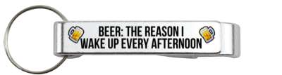 beer the reason i wake up every afternoon drinking stickers, magnet
