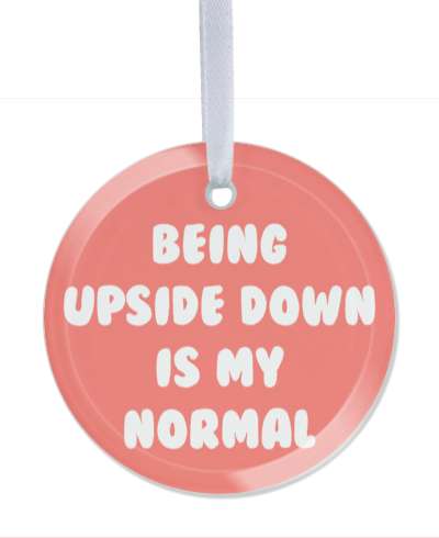 being upside down is my normal gymnastics saying stickers, magnet