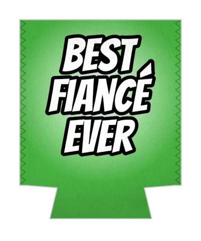 best fiance ever bold fun stickers, magnet