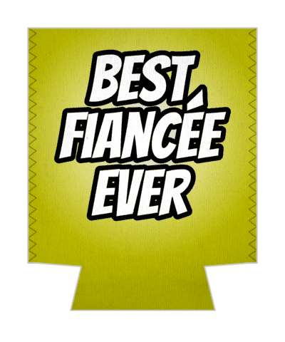 best fiancee ever bold fun stickers, magnet