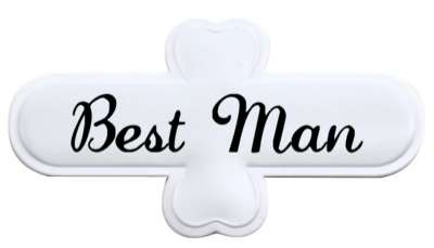 best man partner marriage stickers, magnet