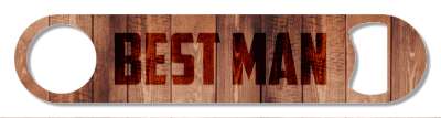 best man rustic wooden stickers, magnet