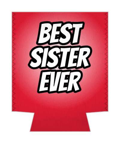 best sister ever bold fun stickers, magnet