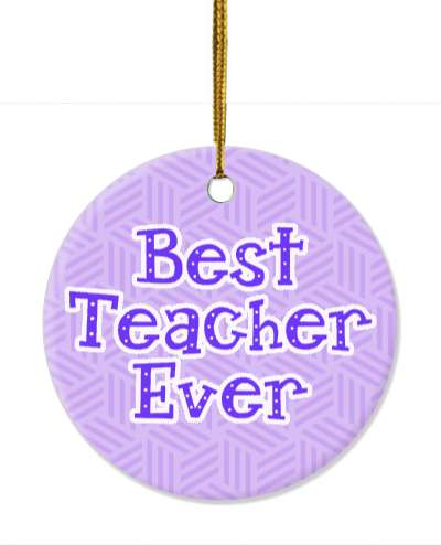 best teacher ever purple stickers, magnet