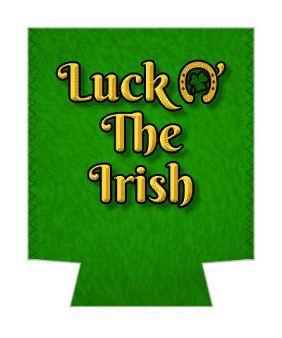 bevel horseshoe luck o the irish stickers, magnet