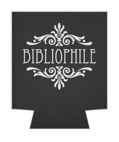 bibliophile grey stickers, magnet
