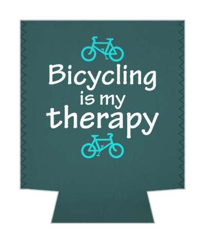 bicycling is my therapy bikes bicycles rider stickers, magnet