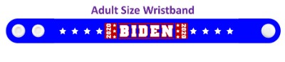 biden 2020 blue eight white stars wristband