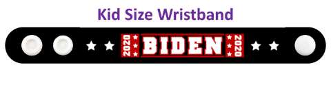 biden 2020 blue four stars white wristband