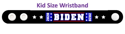 biden 2020 four stars white black wristband