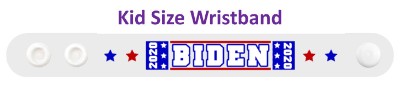 biden 2020 two stars blue red white wristband