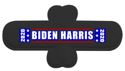 biden harris 2020 black rectangle phone stand