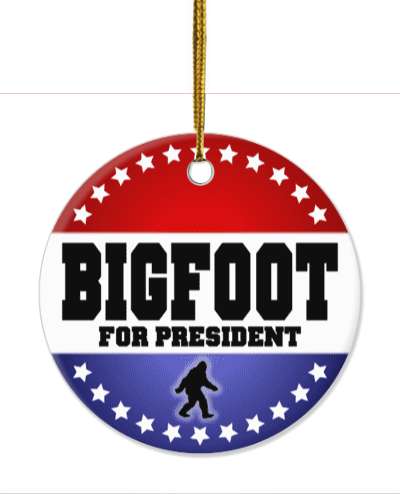 bigfoot for president political vote novelty political stickers, magnet
