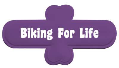 biking for life lifelong biker stickers, magnet